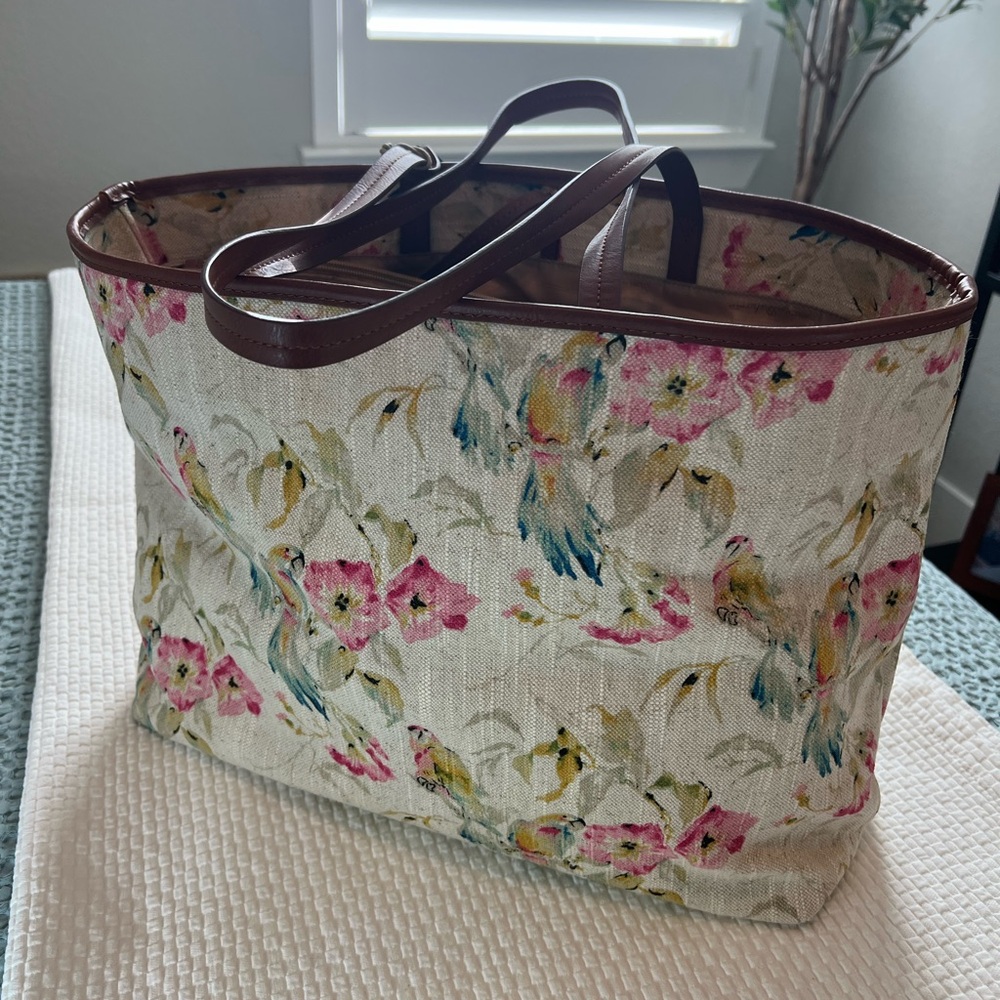 Tommy Bahama Destin Tote Parrot NWT - Picture 2 of 9